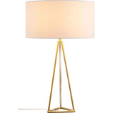 Sascha Table Lamp White & Gold - LOOMLAN - Zuo Modern - Table Lamps