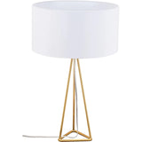 Sascha Table Lamp White & Gold - LOOMLAN - Zuo Modern - Table Lamps