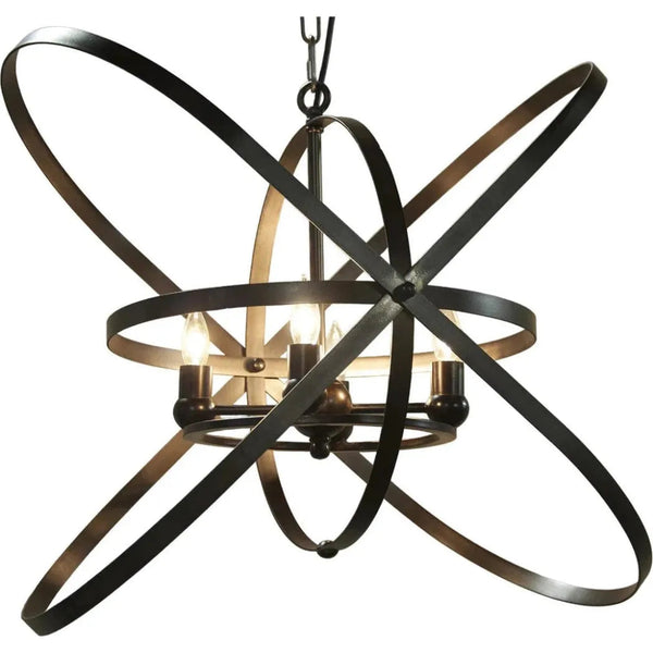 Sassari Black Steel Pendant - LOOMLAN - Noir - Pendants