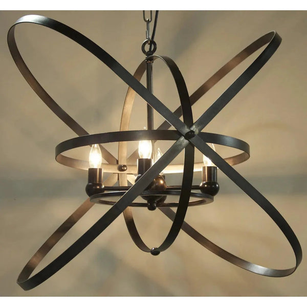 Sassari Black Steel Pendant - LOOMLAN - Noir - Pendants