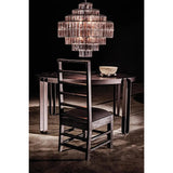 Satellite Black Steel and Glass Chandelier - LOOMLAN - Noir - Chandeliers