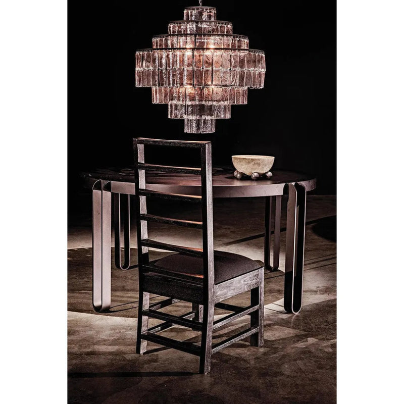 Satellite Black Steel and Glass Chandelier - LOOMLAN - Noir - Chandeliers