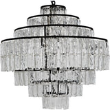 Satellite Black Steel and Glass Chandelier - LOOMLAN - Noir - Chandeliers