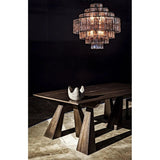 Satellite Black Steel and Glass Chandelier - LOOMLAN - Noir - Chandeliers
