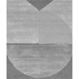 Satomy Anthracite Grey Geometric Wool Rug - LOOMLAN - Linie Design - Area Rugs