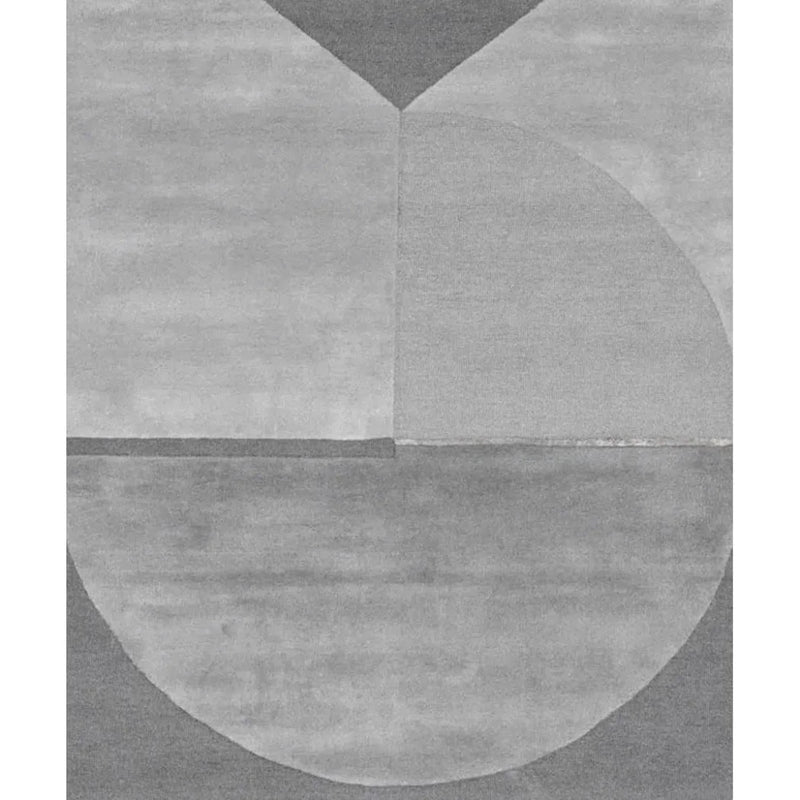 Satomy Anthracite Grey Geometric Wool Rug - LOOMLAN - Linie Design - Area Rugs