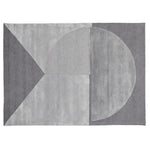 Satomy Anthracite Grey Geometric Wool Rug - LOOMLAN - Linie Design - Area Rugs