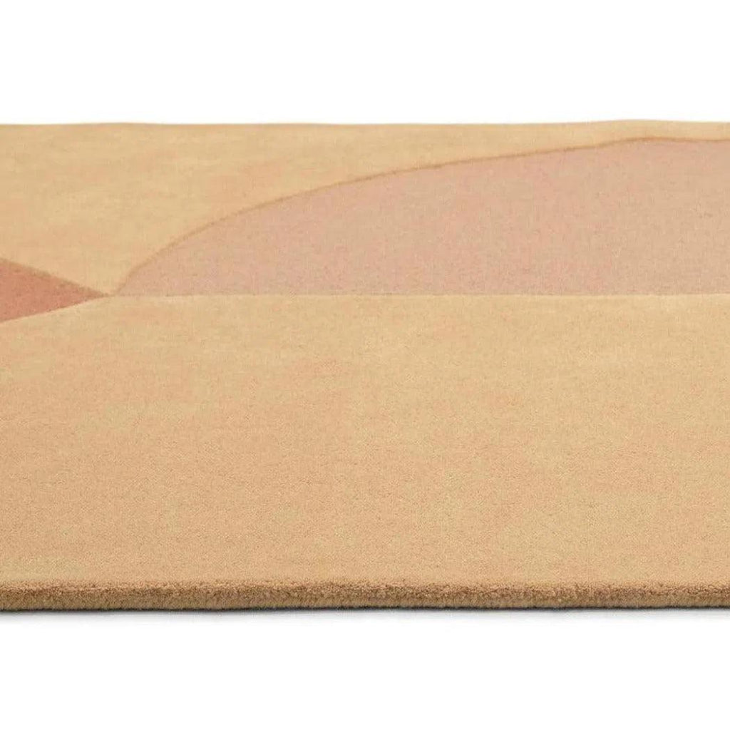 Satomy Rose Geometric Handmade Wool Rug - LOOMLAN - Linie Design - Area Rugs