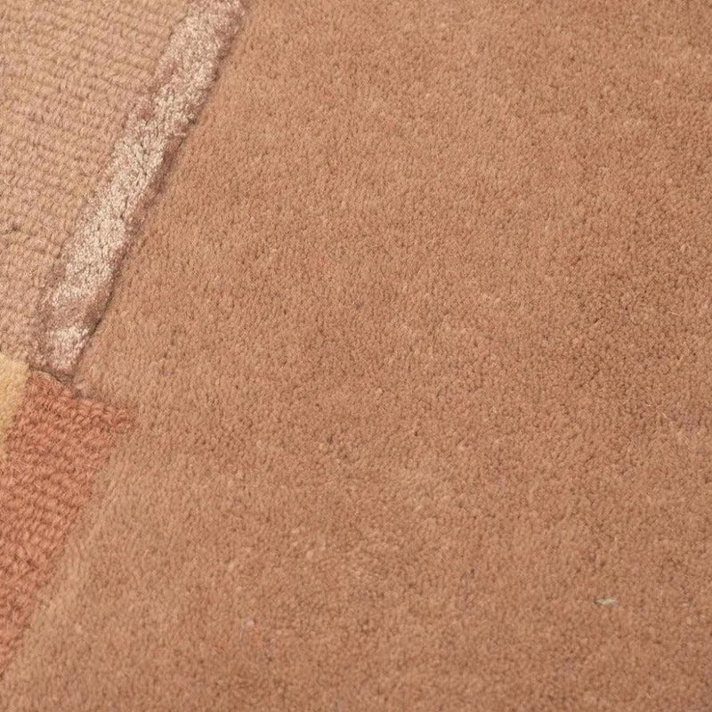 Satomy Rose Geometric Handmade Wool Rug - LOOMLAN - Linie Design - Area Rugs