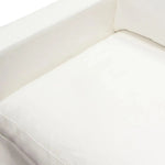 Savannah Slip - Cover Chair White Natural Linen - LOOMLAN - Diamond Sofa - Sofas & Loveseats