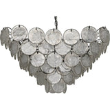 Scala Metal and Glass Chandelier - LOOMLAN - Noir - Chandeliers