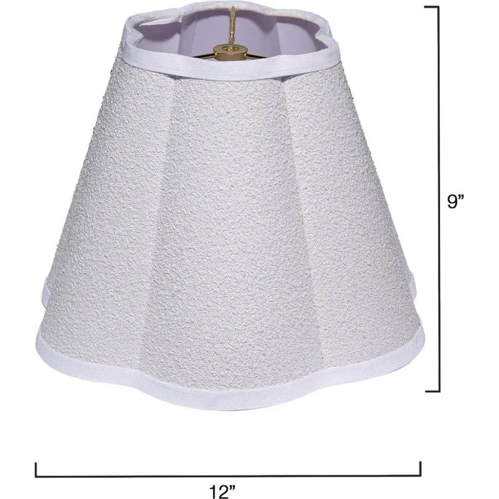 Scalloped Generous Styled Lamp Shade - LOOMLAN - Jamie Young - Table Lamps