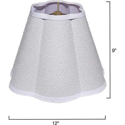 Scalloped Generous Styled Lamp Shade - LOOMLAN - Jamie Young - Table Lamps