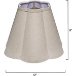 Scalloped Generous Styled Lamp Shade - LOOMLAN - Jamie Young - Table Lamps