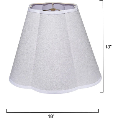 Scalloped Generous Styled Lamp Shade - LOOMLAN - Jamie Young - Table Lamps