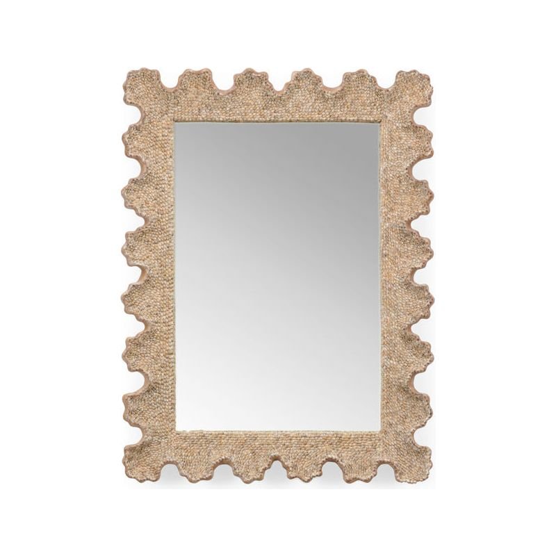 Scalloped Nasa Shell Framed Wall Mirror - LOOMLAN - Chelsea House - Wall Mirrors