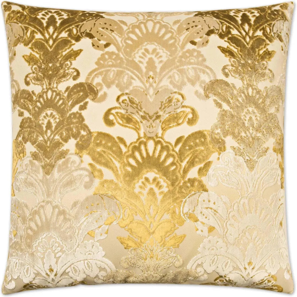 Schubert Gold Throw Pillow With Insert - LOOMLAN - D.V. Kap - Throw Pillows