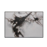 Screen Hand Painted Art With Black Floater - LOOMLAN - SUNPAN - Canvas Art