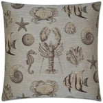 Seafaring Sand Grey Throw Pillow With Insert - LOOMLAN - D.V. Kap - Throw Pillows