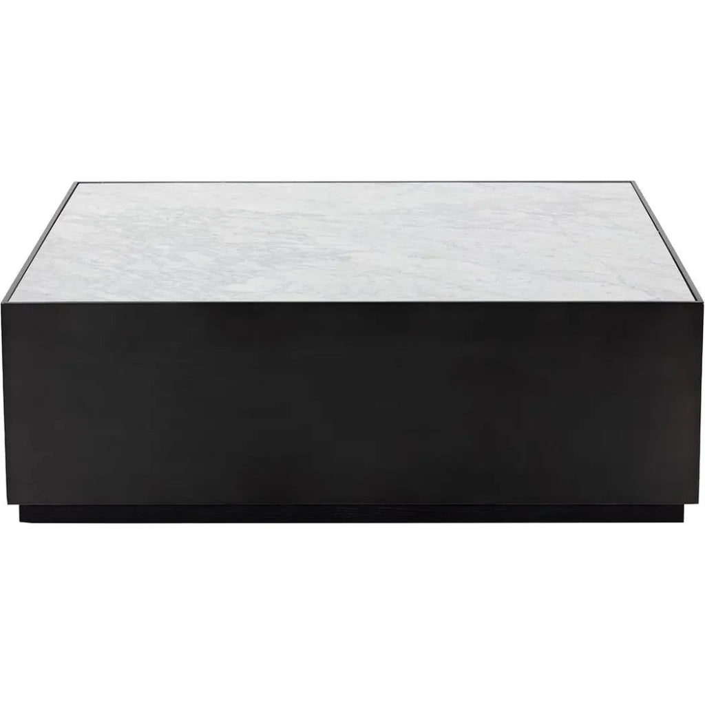 Selah Coffee Table Marble Top Black Base - LOOMLAN - SUNPAN - Coffee Tables