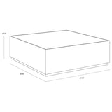 Selah Coffee Table Marble Top Black Base - LOOMLAN - SUNPAN - Coffee Tables
