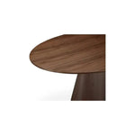 Semi Gloss Brown Oval Dining Table Seats 6 - LOOMLAN - Moe's Home - Dining Tables