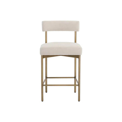 Seneca Modern Counter Stool With Back - LOOMLAN - SUNPAN - Counter Stools