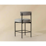 Seneca Modern Counter Stool With Back - LOOMLAN - SUNPAN - Counter Stools