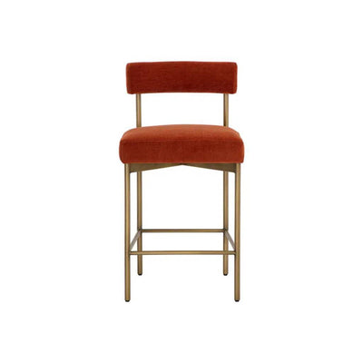 Seneca Modern Counter Stool With Back - LOOMLAN - SUNPAN - Counter Stools