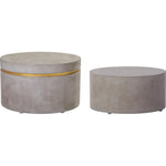 Serendipity Ring Outdoor Accent Table Set - Slate Gray - LOOMLAN - Seasonal Living - Outdoor Side Tables