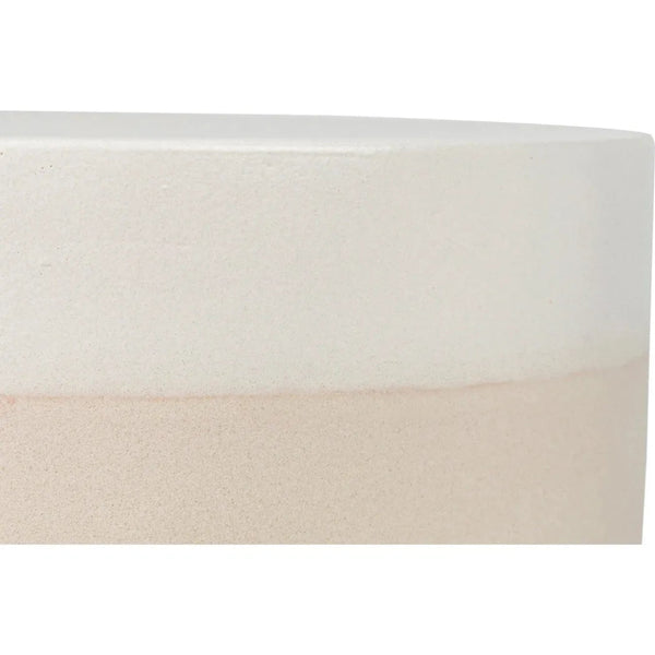 Serenity Grazed Side Table White Outdoor Accent Table - LOOMLAN - Seasonal Living - Outdoor Side Tables