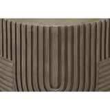 Serenity Round Drum Table - Brown Outdoor Accent Table - LOOMLAN - Seasonal Living - Outdoor Side Tables