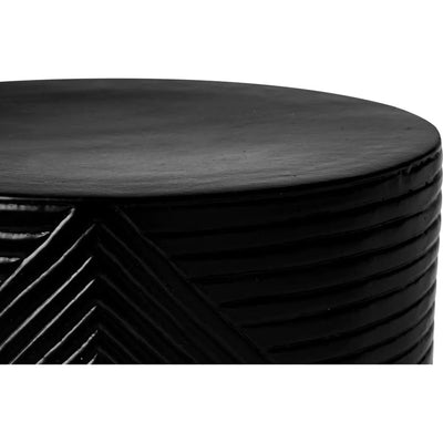 Serenity Side Table 16" - Black Outdoor Accent Table - LOOMLAN - Seasonal Living - Outdoor Side Tables