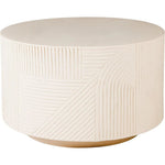 Serenity White Outdoor Round Table - 24" Tall - LOOMLAN - Seasonal Living - Outdoor Side Tables