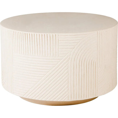 Serenity White Outdoor Round Table - 24" Tall - LOOMLAN - Seasonal Living - Outdoor Side Tables