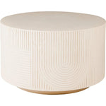 Serenity White Outdoor Round Table - 24" Tall - LOOMLAN - Seasonal Living - Outdoor Side Tables