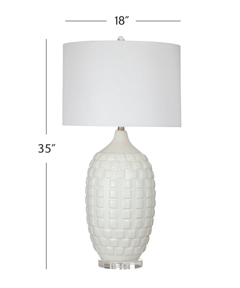 Sesser Sleek Ceramic Base Table Lamp - LOOMLAN - Bassett Mirror - Table Lamps