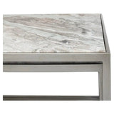 Set Of 3 Nesting Low Tables Marble Tops - LOOMLAN - Sarreid - Side Tables