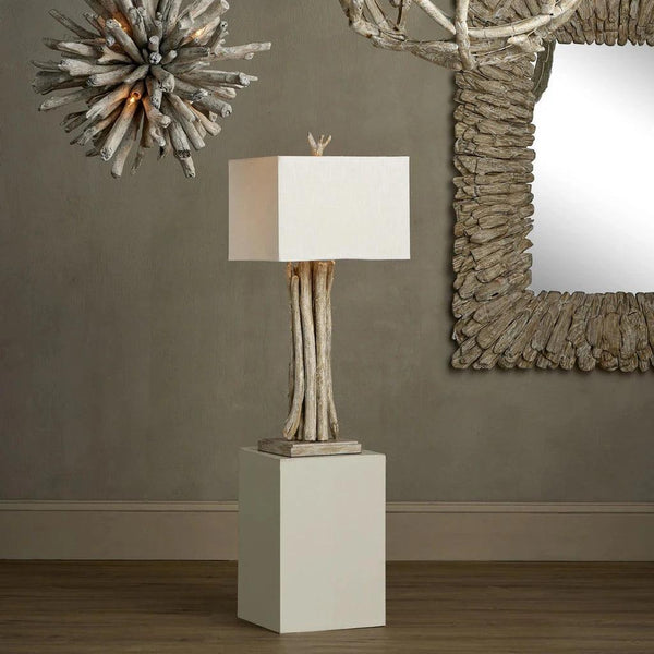 Driftwood Whitewash Table Lamp