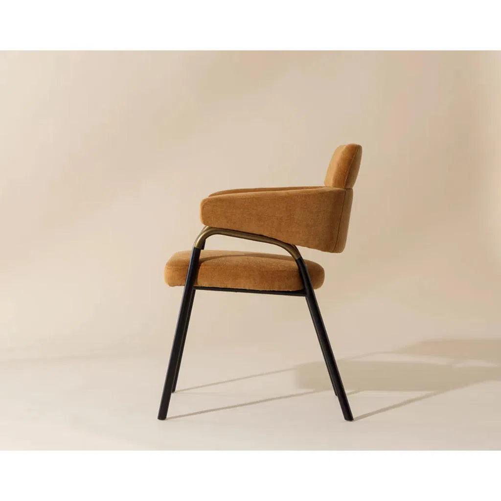 Sharqui Fabric Dining Armchair - LOOMLAN - SUNPAN - Dining Chairs