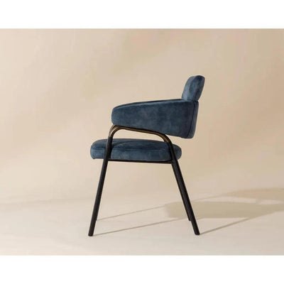 Sharqui Fabric Dining Armchair - LOOMLAN - SUNPAN - Dining Chairs