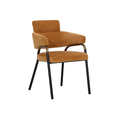 Sharqui Fabric Dining Armchair - LOOMLAN - SUNPAN - Dining Chairs