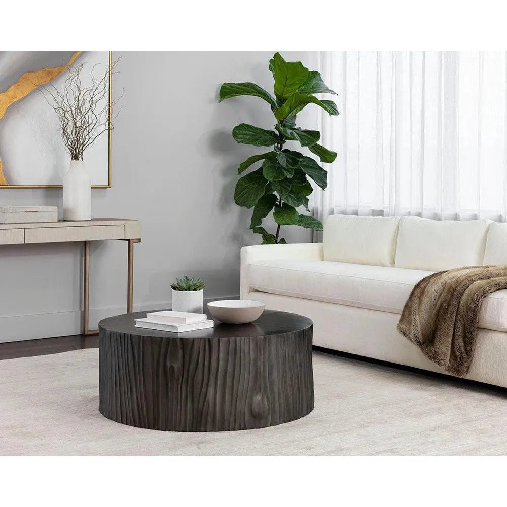 Shea Coffee Table Handcrafted Grey Aluminum - LOOMLAN - SUNPAN - Coffee Tables