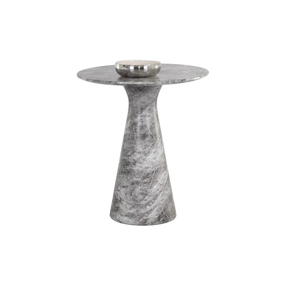 Shelburne Grey Marble Look Outdoor Counter Table - LOOMLAN - SUNPAN - Outdoor Counter Tables