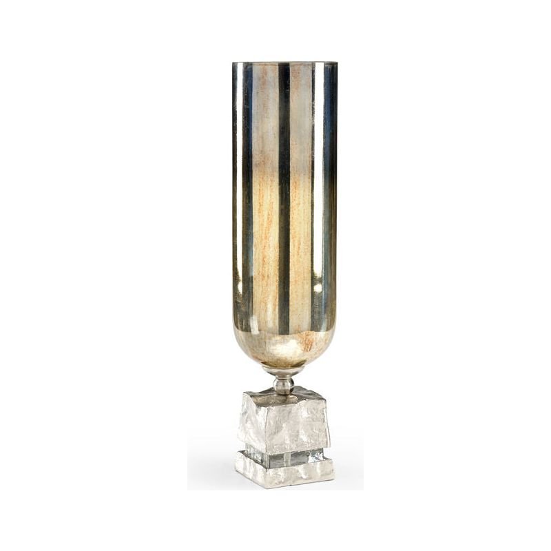 Shelby Hurricane Reflective Finish Patio Candleholder - LOOMLAN - Wildwood - Candle Holders