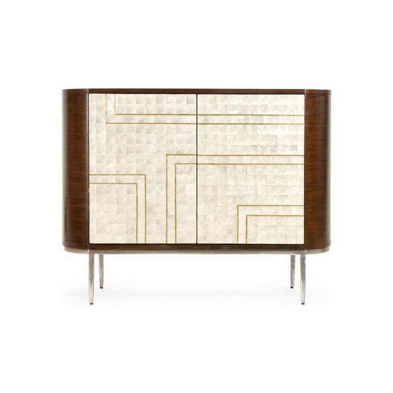 Shelldon Modern Design Wood Bar Cabinet - LOOMLAN - Wildwood - Home Bar Cabinets