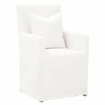 Shelter Slipcover Arm Chair LiveSmart White Birch Wood - LOOMLAN - Essentials For Living - Dining Chairs