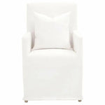 Shelter Slipcover Arm Chair LiveSmart White Birch Wood - LOOMLAN - Essentials For Living - Dining Chairs