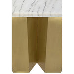 Shilo Steel & Marble Rectangle Console Table - LOOMLAN - Noir - Console Tables