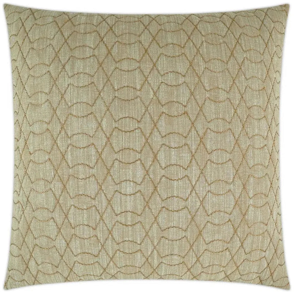 Shipka Brass Brown Throw Pillow With Insert - LOOMLAN - D.V. Kap - Throw Pillows